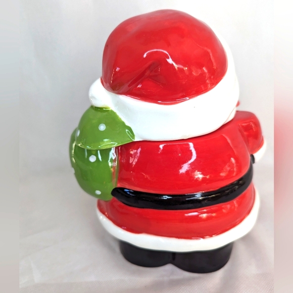 Jovial St. Nick Ceramic Cookie/Candy Jar 7.5 in - Picture 6 of 6